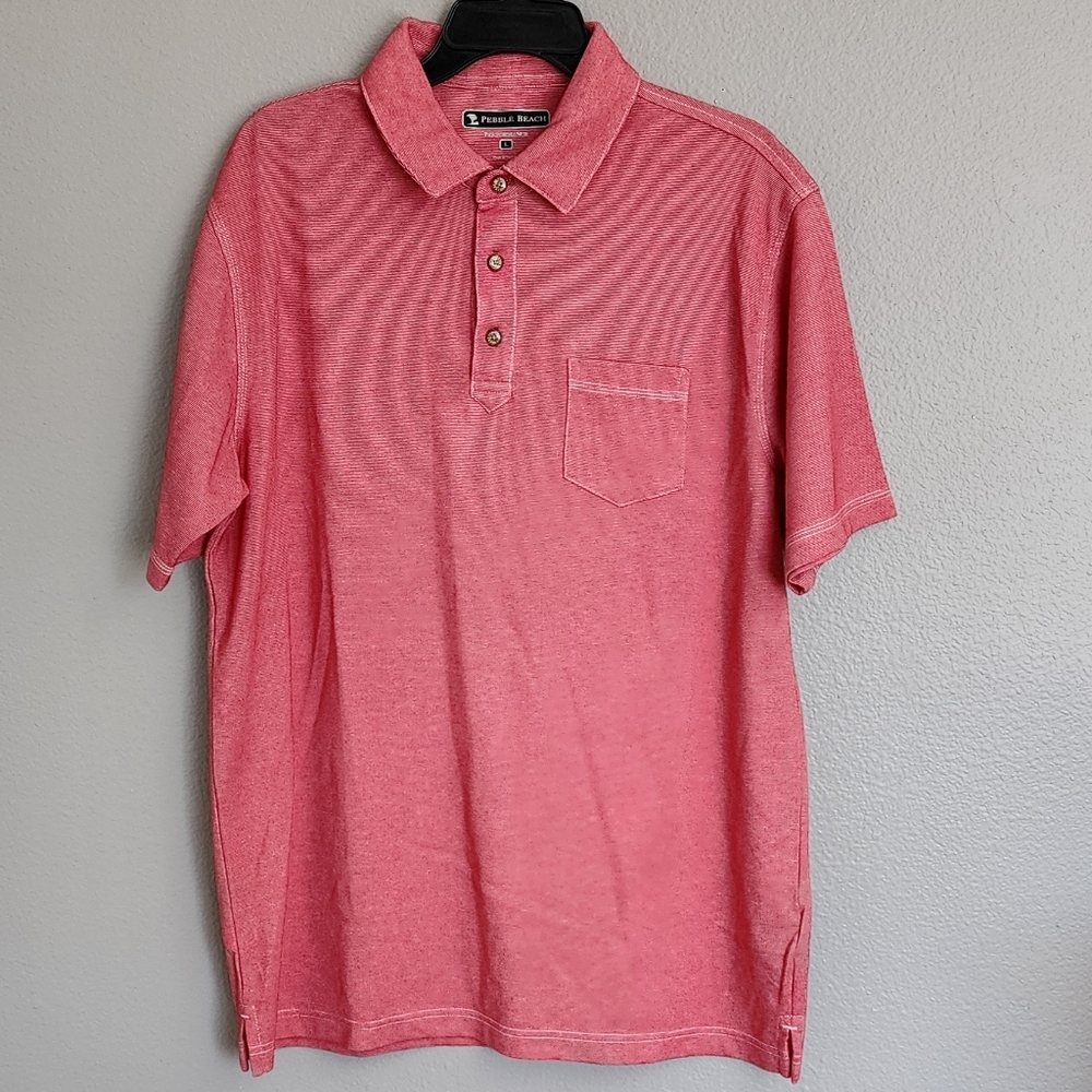 Pebble Beach Men's Performance Polo Shirt/ L